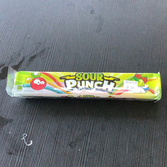 Sour Punch Candy assorted  rainbow straws 2oz