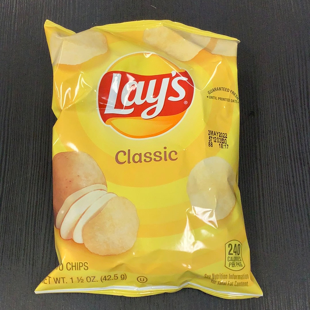 Lays classic potato chips 1.5oz