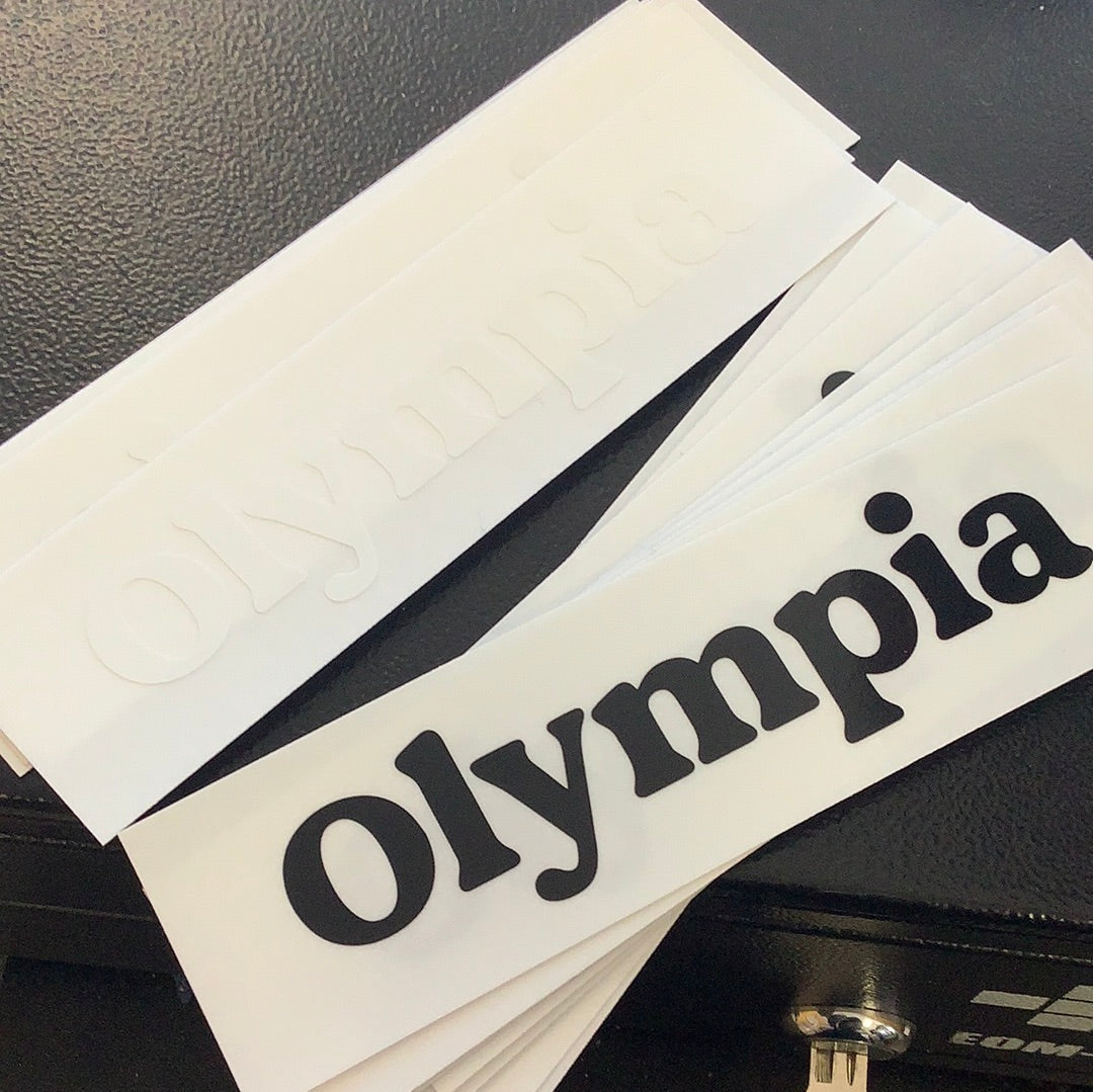 Olympia Sticker White/Black