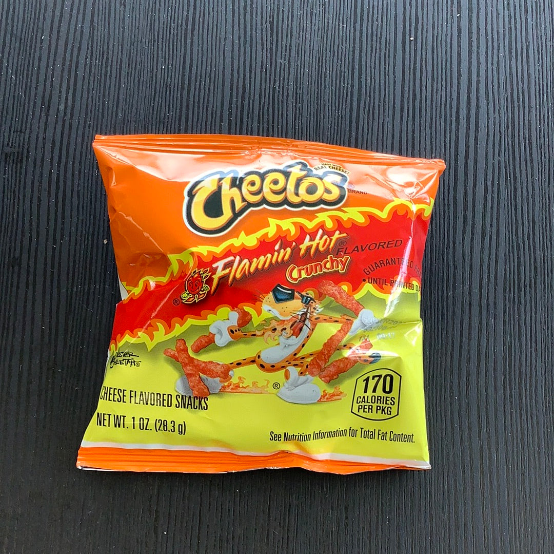 Cheetos flamin hot crunchy 1oz