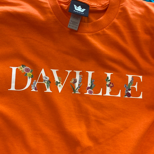 Daville Tee Flowers Orange