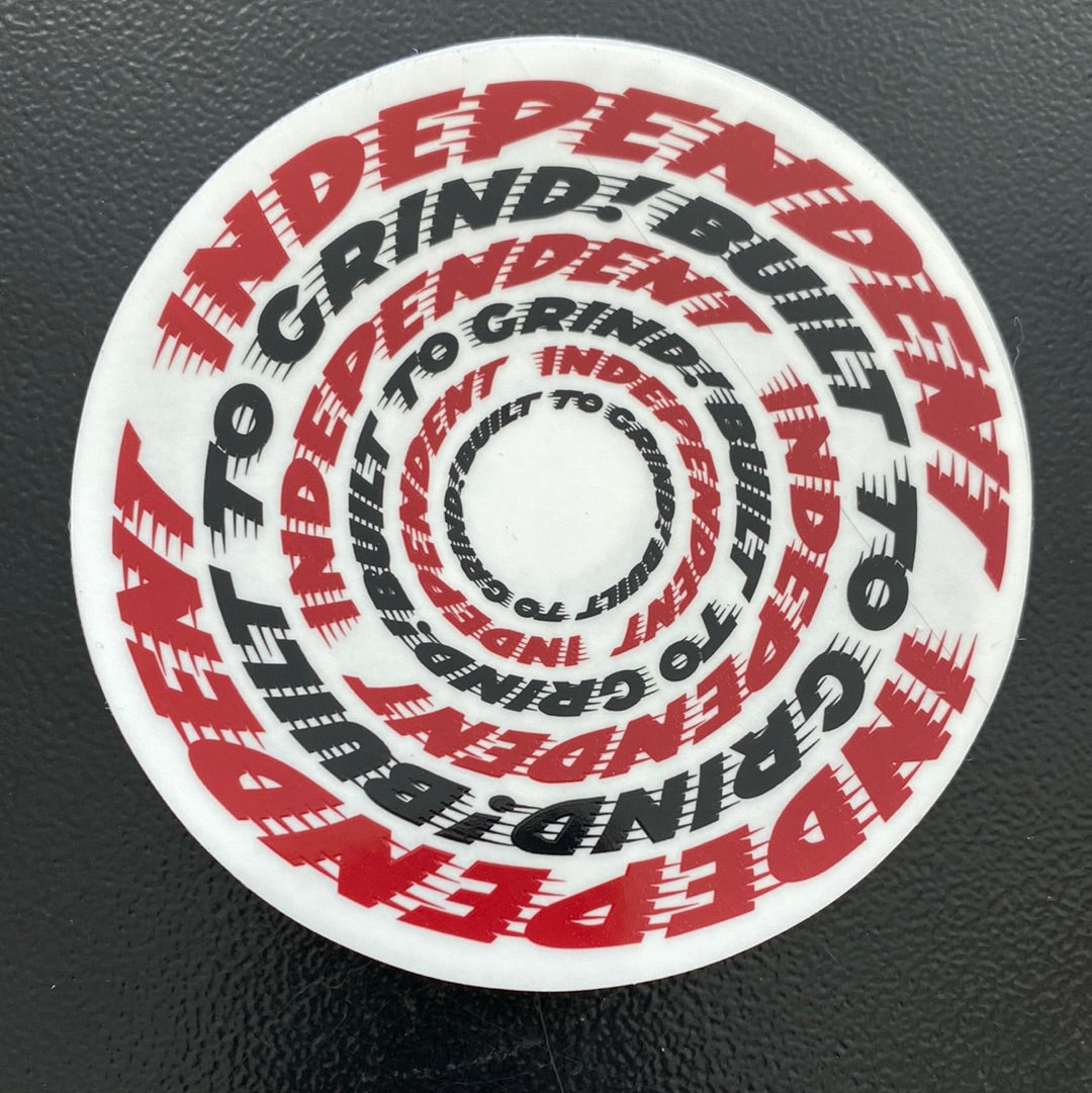 Independent Sticker Built to Grind