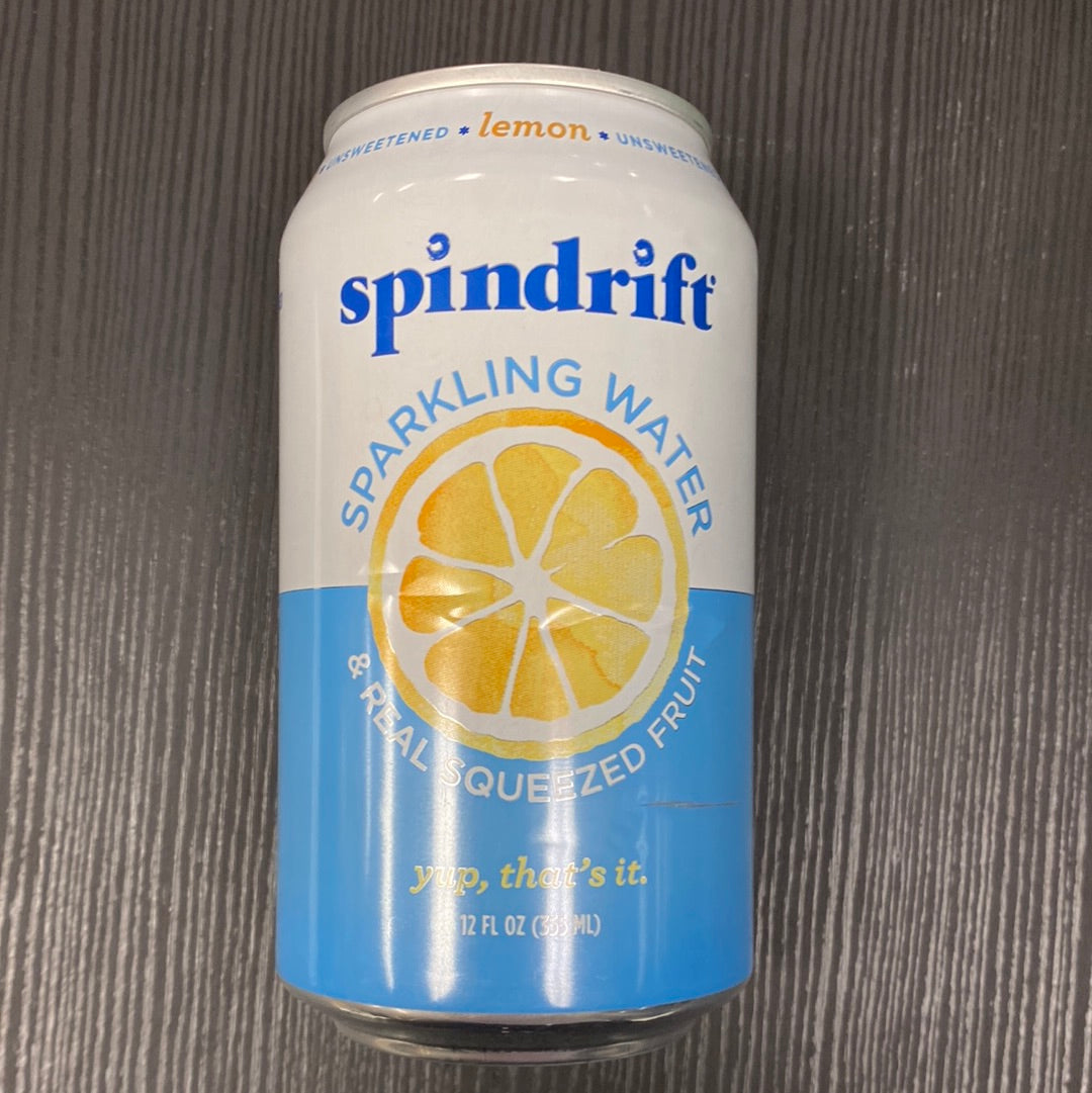 Spindrift sparkling water lemon