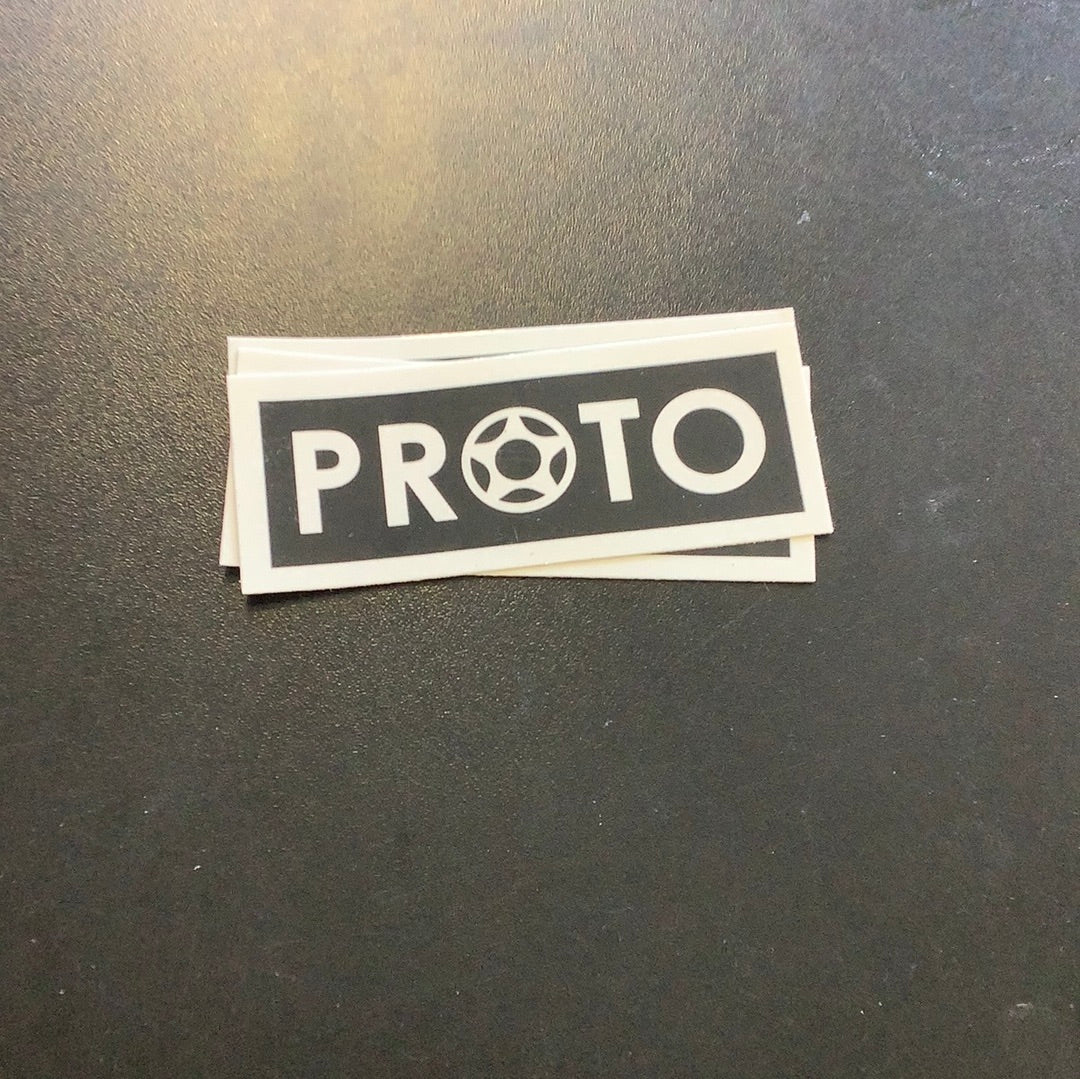 Proto Sticker Rectangle Black