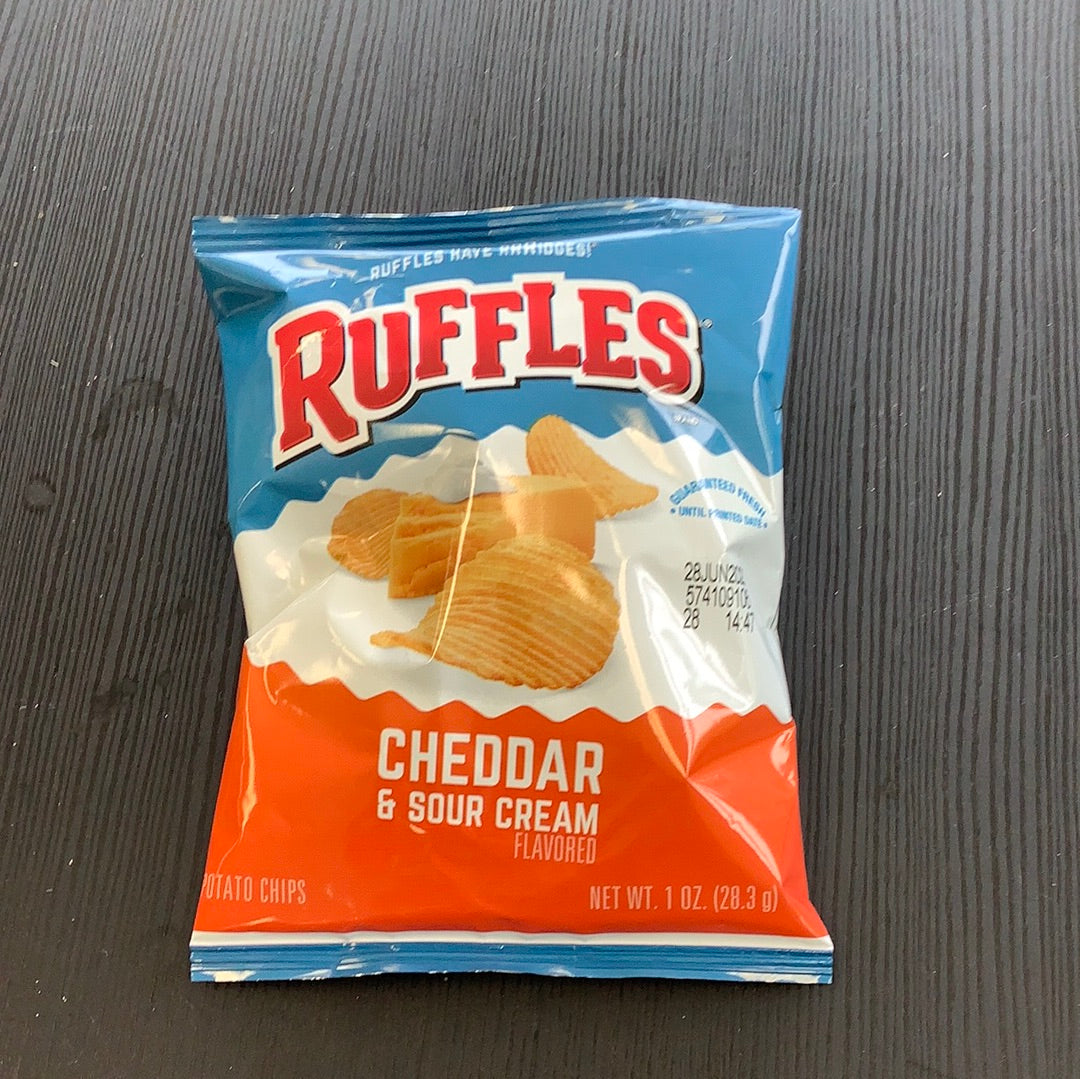 Ruffles cheddar & sour cream 1oz