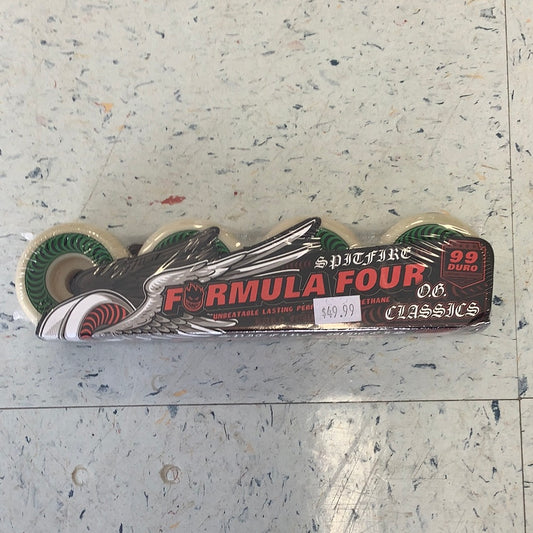 Spitfire Wheels F4 52mm  OG Classic 99a