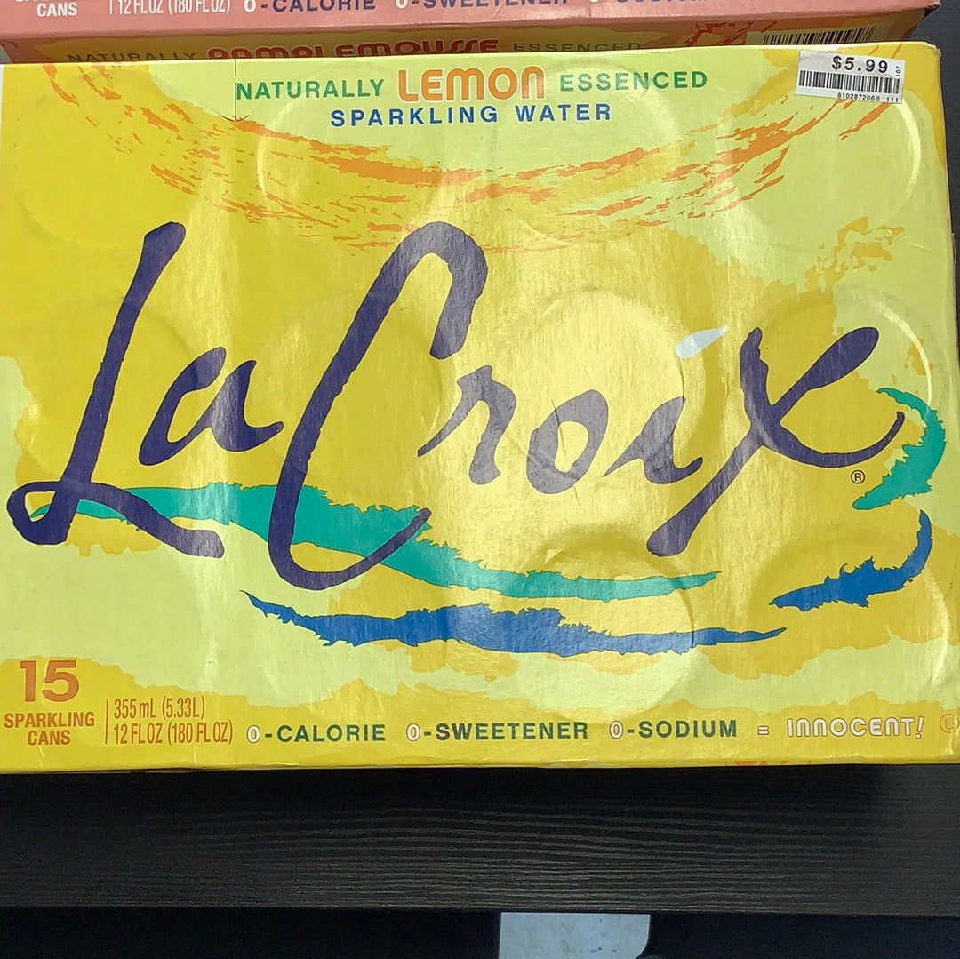 La Croix 12oz Can Water Lemon