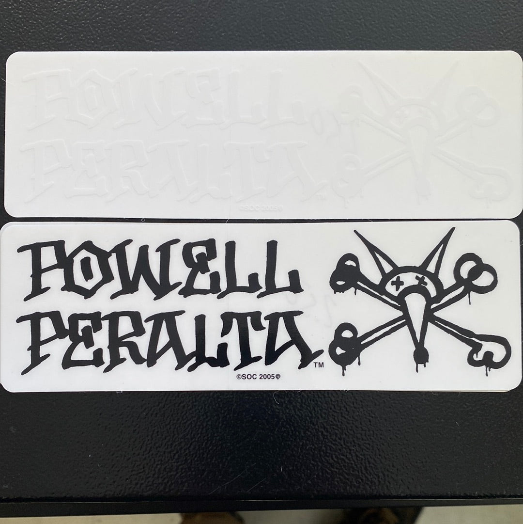 Powell Peralta Sticker Vato Rat Black or White Letters