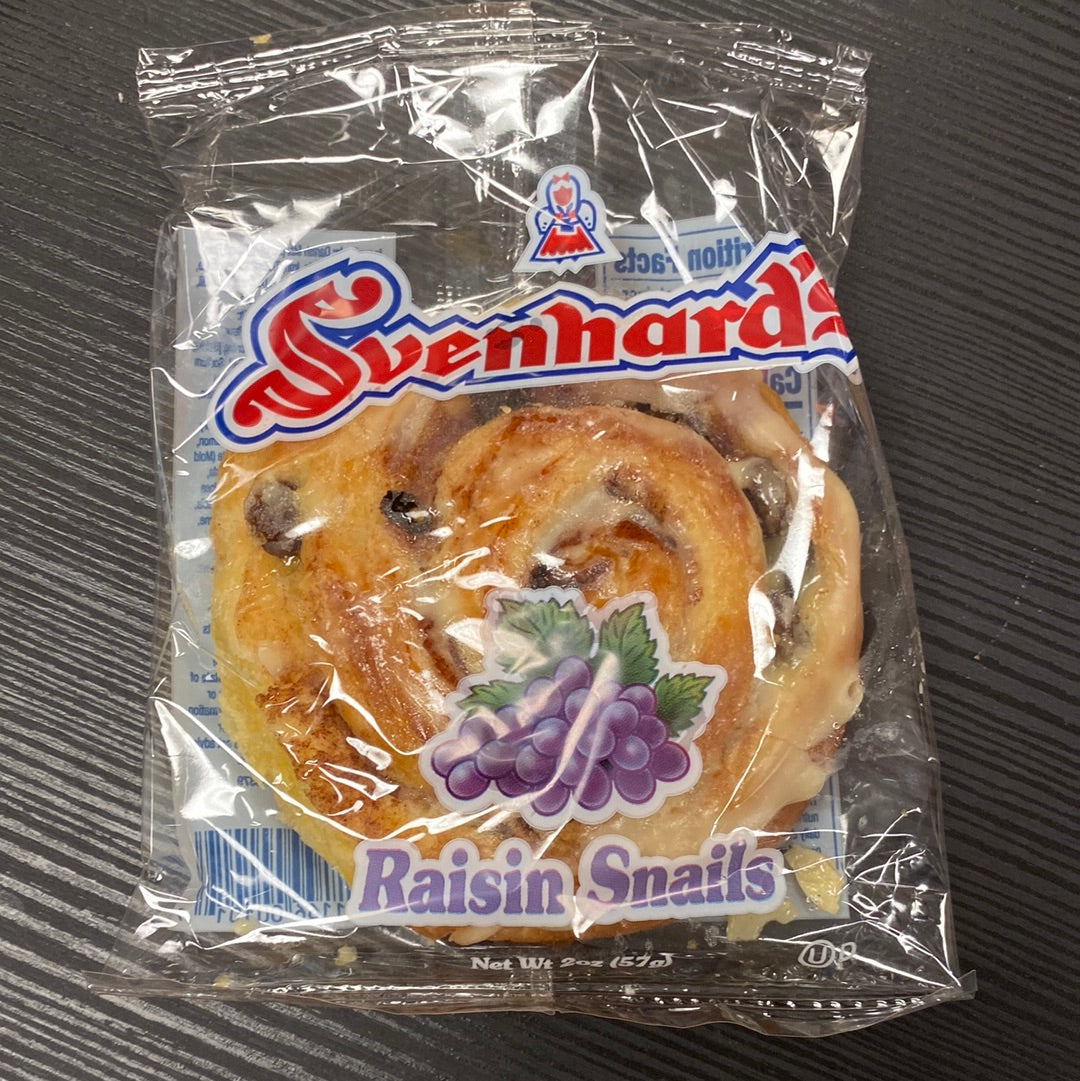 Svenhard’s raisin snails pastry 2oz