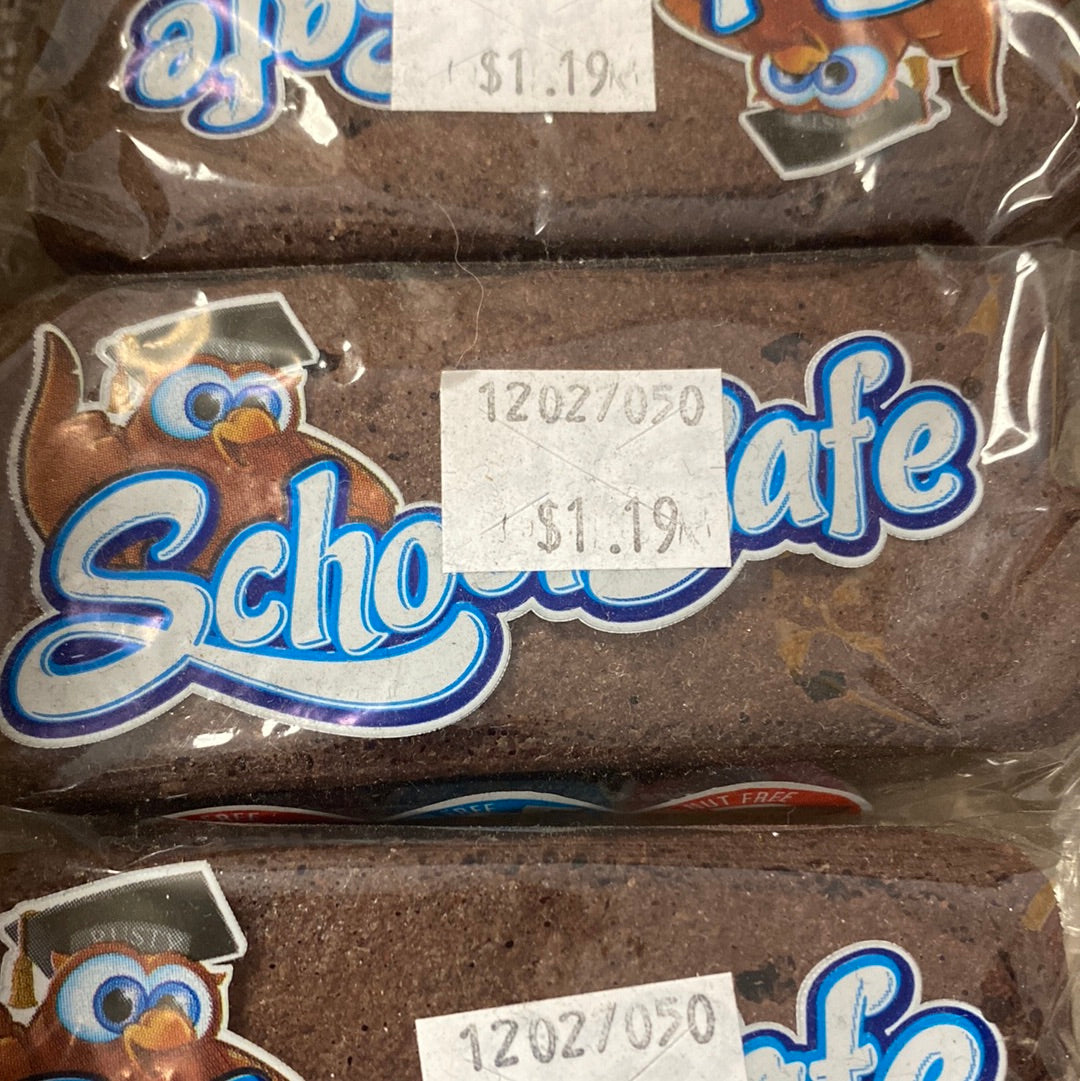 School Safe chewy chocolate brownie