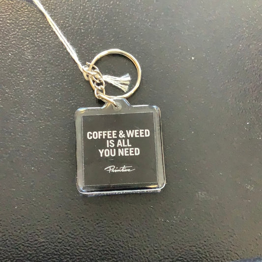 Primitive Key Chain Coffee Weed