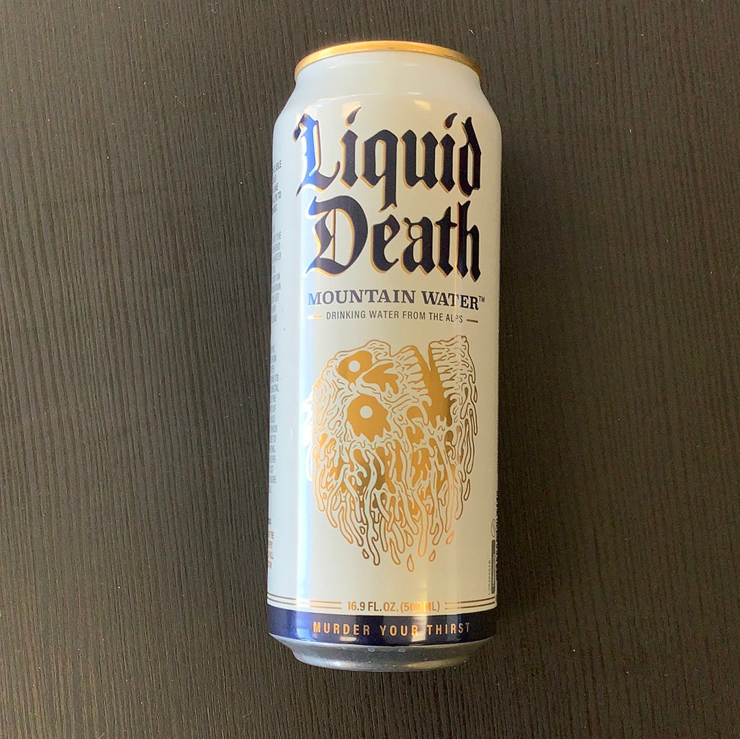 Liquid Death water 16.9oz can