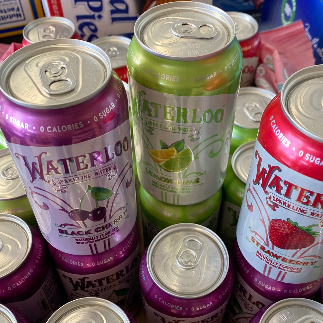 Waterloo 12oz Can Sparkling Water Assorted (sold per can)